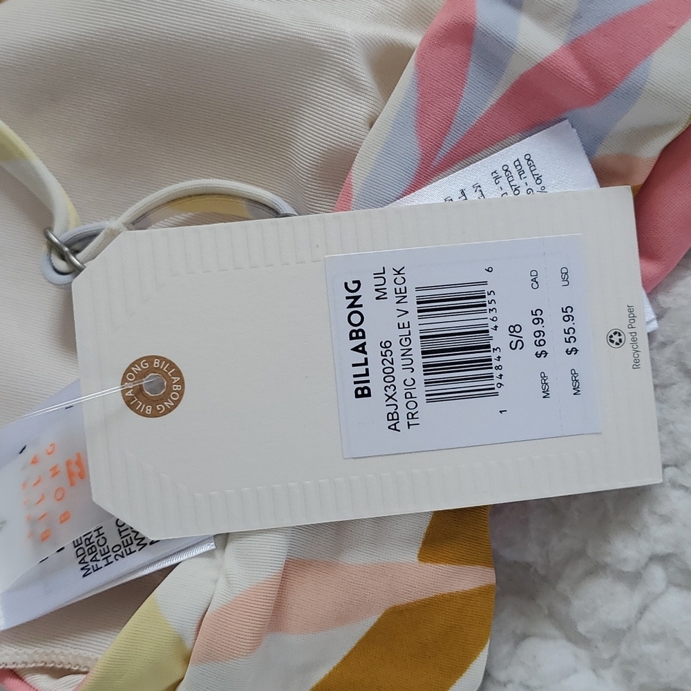 Billabong Tropic Jungle V-Neck Cami Bikini Top - Picture 4 of 13